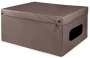 Compactor Pudełko do przechowywania składane z pokrywą SMART, 50 x 40 x 25 cm, taupe, S