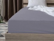 PrzytulneMieszkanie.pl Jersey prześcieradło niebieskoszare 90 x 200 cm