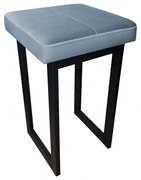Taboret MAESTRO BL VELVET szary ATOS