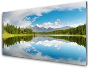 Panel Szklany Las Jezioro Góry Krajobraz