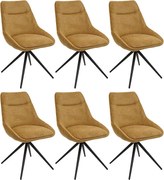 Krzesło do jadalni MCW-M65, musztardowożółte