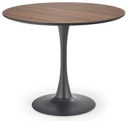 Okrągły stół z blatem w kolorze orzech A6-C65
