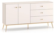 Komoda MELLANIE 2D3S 160cm kaszmir/złoty ML MEBLE