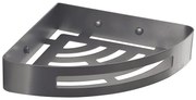 Gedy - Półka narożna do prysznica SMART 21x4,5 cm metaliczny szary