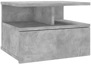 Szafka nocna ścienna w kolorze szary beton H7-F81