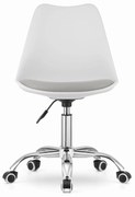 Krzesło obrotowe ALBA - biało-szare