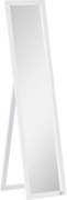 Pełnowymiarowe lustro HOMCOM, wolnostojące, montowane na ścianie, rama MDF, 37 x 37 x 154 cm, Białe