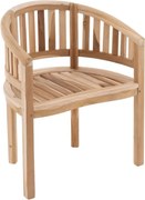 DIVERO Fotel z drewna tekowego