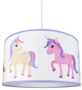 Żyrandol dziecięcy na lince PONY/UNICORN  1xE27/60W/230V