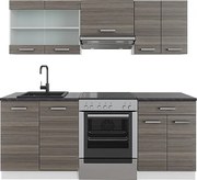 Aneks kuchenny szlachetny szary/biały 200x60x81.6 r-line