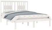 Białe łóżko z litego drewna 120x200 E1-F41