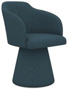 Morski tapicerowany fotel jadalniany Kanoa – Makamii