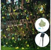Aigostar - LED 102x, 2x0,7m solarny łańcuch IP65 ciepła biel ivy