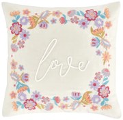 Poduszka dekoracyjna z mieszanki lnu 45x45 cm Love – Catherine Lansfield