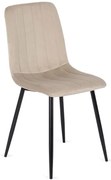 Tapicerowane beżowe krzesło do pokoju E4-C13