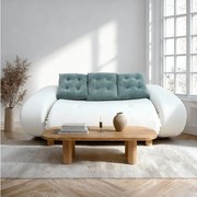 Coco Living Sofa rozkładana Okoa 2-osobowa – biały i szałwia