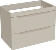 Podwieszana szafka pod umywalkę w kolorze beżowym – 80 cm – ARUBA
