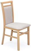 Drewniane krzesło w stylu klasycznym dąb artisan + beżowy H2-R85