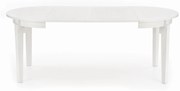 SORBUS stół rozkładany, biały, klasyczny, tradycyjny, okrągły, owalny