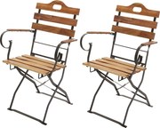 Krzesło ogrodowe MCW-J40 (zestaw 2 sztuk),  kolor naturalny