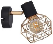 Kinkiet czarny z ażurowym kloszem F2-H31