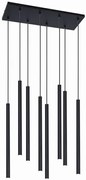 Czarna lampa wisząca nad stół 8 sopli - 4X S813 C3-G76