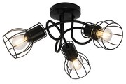 Nowoczesny Plafon / Reflektorek / Spot / Spotow / Lampy sufitowe czarny 40 cm okrągły 3-światła - Botu Nowoczesny Oswietlenie wewnetrzne