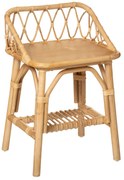 Ozdobna szafka nocna do pokoju dziecięcego, 56 cm, rattanowa