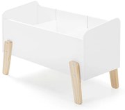 Biały regał dziecięcy z litego drewna sosnowego 84x48 cm KIDDY – Vipack