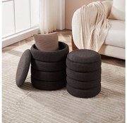 Eglo 424124 - ZESTAW 2x Taboret AMPAHAKA śr. 33,5/40 cm czarny