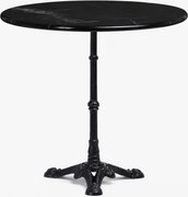Stolik Barowy Z Marmuru Roma Marmur Nero Marquina & Redondo & Czarny - Sklum