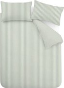 Zielona pościel jednoosobowa 135x200 cm Epping Textured Stripe – Catherine Lansfield