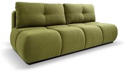 Rozkładana trzyosobowa sofa z pojemnikiem NUORO zielona