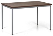 Stół jadalniany TRIVIA, 120x80 cm, ciemnoszara podstawa, orzech