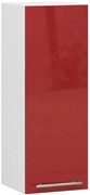 Czerwona górna szafka kuchenna do zabudowy G3-W00