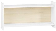 Dziecięczna półka ścienna BUBO 35x72 cm biała/jasny buk