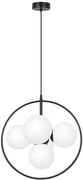Czarno-biała geometryczna lampa wisząca - 5X A690 B4-C19