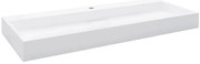 Biała prostokątna umywalka meblowa A1-P39