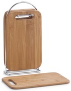 4 bambusowe deski kuchenne + stojak w komplecie, ZELLER