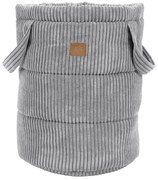 Szary tekstylny dziecięcy kosz na zabawki ø 39x50 cm – Meowbaby