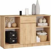 Skandynawska komoda z szufladą dąb sonoma E4-A30