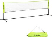 SPORTNOW Regulowana siatka do badmintona 107-155 cm, do badmintona, tenisa, pickleballa, siatkówki, w zestawie z torbą