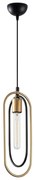 Lampa wisząca w czarno-złotym kolorze Cerco – Opviq lights