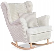 Fotel uszak Rene bujany skandynawski Family Meble sztruks beżowy TOP