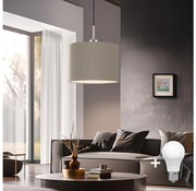 Eglo - LED Lampa wisząca TUNJA 1xE27/60W/230V taupe