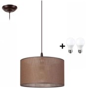 LED Żyrandol na lince NOEL 1xE27/60W/230V brązowy