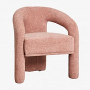 Fotel Tapicerowany Greca Sienna Red Chenille - Sklum