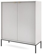 Komoda MILONA 2D 104 cm szara mat PIASKI Meble