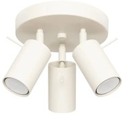 Beżowy plafon z trzema reflektorami - M065 W4-W55