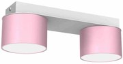 Lampa sufitowa DIXIE Pink/White 2xGX53, podwójna, różowa
